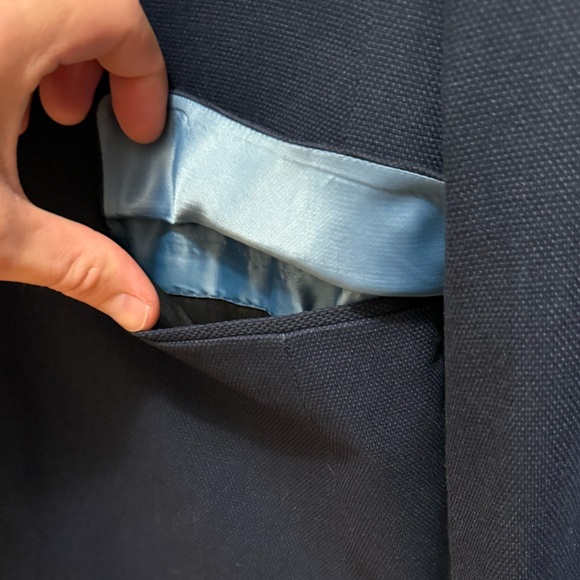 Topman 1-button blazer (navy; 38R) - Picture 5 of 11